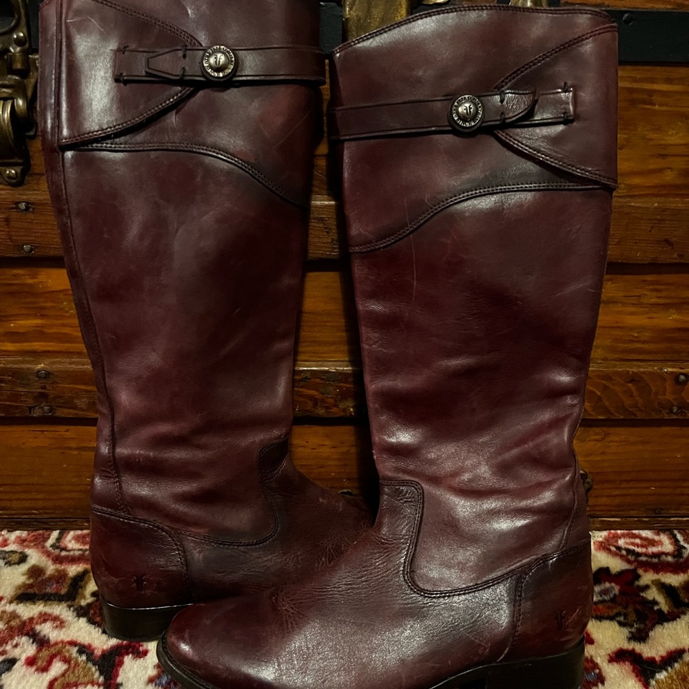 Fry Molly button boots tall